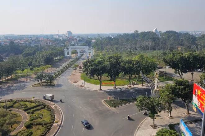 Trung tâm thành phố Vĩnh Yên. 