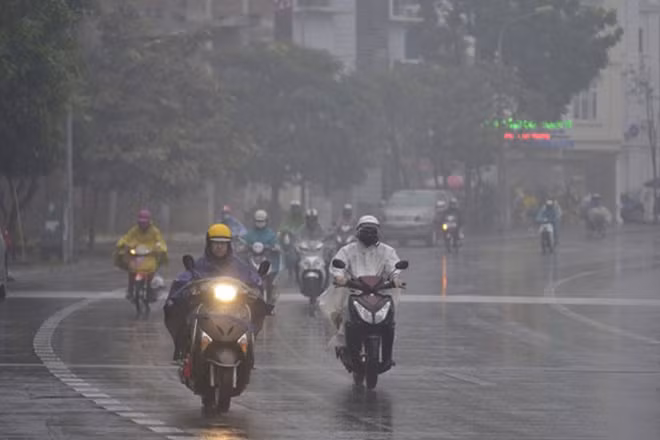 Khu vực Hà Nội nhiều mây, có mưa nhỏ, mưa phùn, trời rét. (Ảnh minh họa)