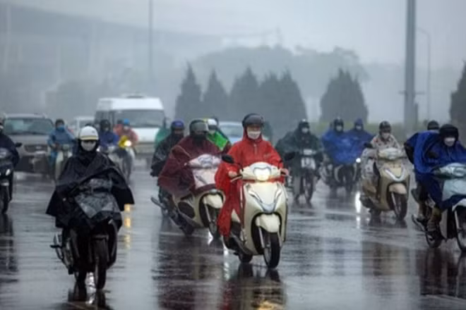 Khu vực Hà Nội sáng và đêm có mưa, mưa nhỏ, trời rét. (Ảnh minh họa)