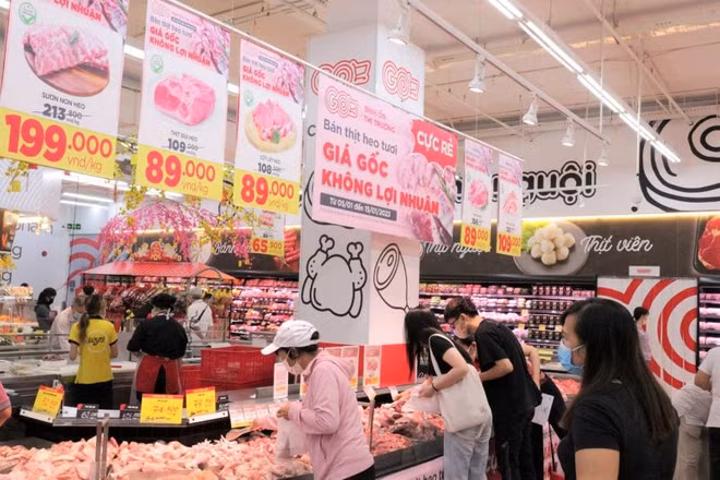 Thịt lợn là mặt hàng không thể thiếu trong dịp Tết cổ truyền.