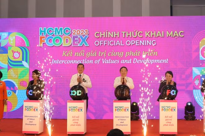 Khai mạc Triển lãm Quốc tế ngành lương thực, thực phẩm TP Hồ Chí Minh