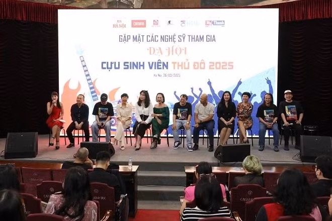 Gặp mặt các nghệ sĩ tham dự “Dạ hội Cựu sinh viên Thủ đô” năm 2025. (Ảnh: BTC)
