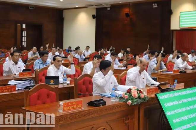 Các đại biểu Hội đồng nhân dân tỉnh Đắk Lắk dự kỳ họp chuyên đề.