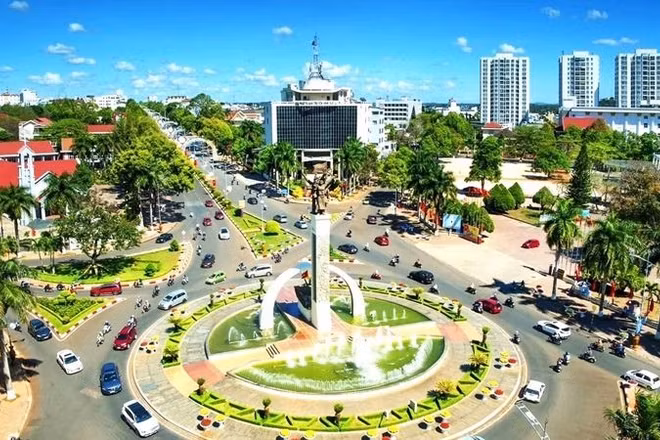 Trung tâm thành phố Buôn Ma Thuột hôm nay.