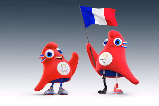 Linh vật Olympic Paris 2024 và Paralympic Paris 2024. (Ảnh: IOC)