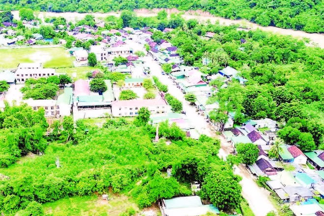 Xã biên giới Chiêu Lưu, tỉnh Nghệ An. (Ảnh XUÂN HOÀNG)