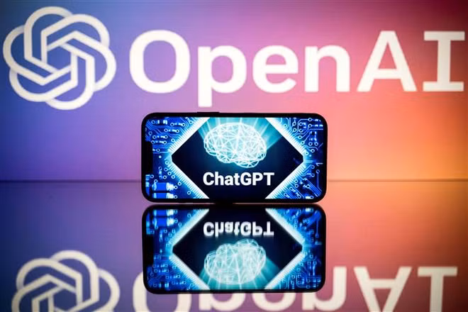 Biểu tượng công cụ ChatGPT do Công ty OpenAI phát triển. (Ảnh: AFP/TTXVN)