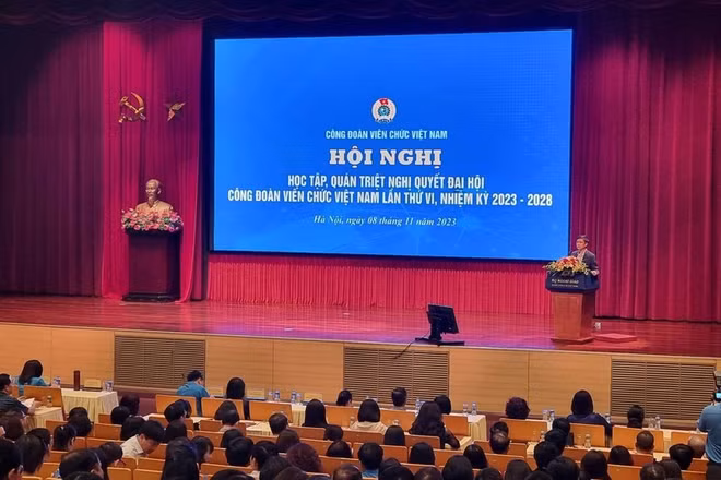 Hội nghị học tập, quán triệt Nghị quyết Đại hội Công đoàn Viên chức Việt Nam lần thứ VI.