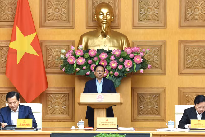 Thủ tướng Phạm Minh Chính dự và chủ trì cuộc họp.