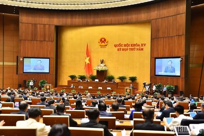 Toàn cảnh phiên khai mạc Kỳ họp thứ 5, Quốc hội khóa XV.