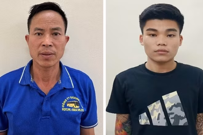 Hai nghi can Đào Văn Phụ và Nguyễn Hữu Khương.
