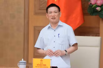 Phó Thủ tướng Hồ Đức Phớc chủ trì họp Hội đồng tư vấn chính sách tiền tệ quốc gia. (Ảnh: TTXVN)