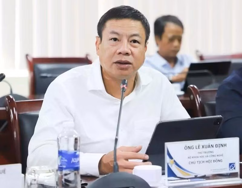 Thứ trưởng Khoa học và Công nghệ Lê Xuân Định phát biểu tại phiên họp. (Ảnh: Bộ Khoa học và Công nghệ)
