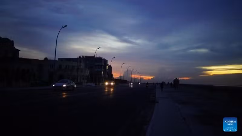 Cuba hứng chịu tình trạng thiếu điện trên diện rộng (Ảnh: Xinhua) 