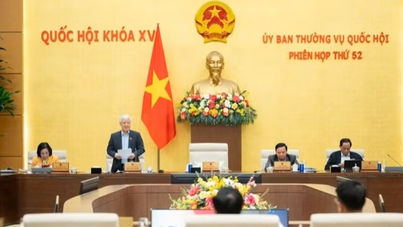 Ủy ban Thường vụ Quốc hội tổng kết Kỳ họp thứ 10, Quốc hội khóa XV. (Ảnh: DUY LINH)