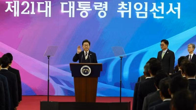 Tổng thống Hàn Quốc Lee Jae Myung. (Ảnh: Tân Hoa xã)