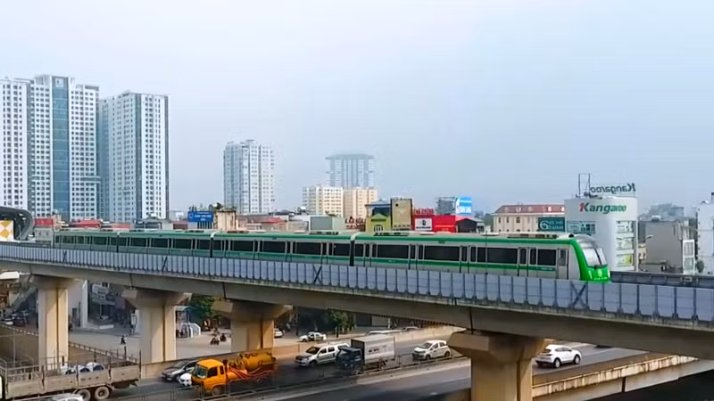 Tuyến đường sắt Cát Linh-Hà Đông là tuyến đường sắt đô thị đầu tiên của Việt Nam được đưa vào khai thác.