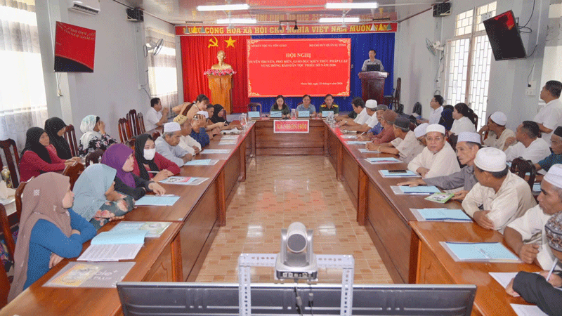 Quang cảnh lớp tập huấn. (Ảnh: PHƯƠNG VŨ)