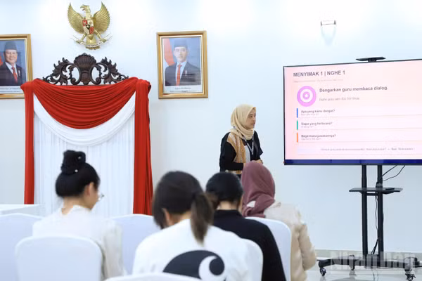 Giảng dạy tiếng Indonesia tại Đại sứ quán Indonesia tại Hà Nội năm 2026. (Ảnh: Đại sứ quán Indonesia tại Việt Nam)