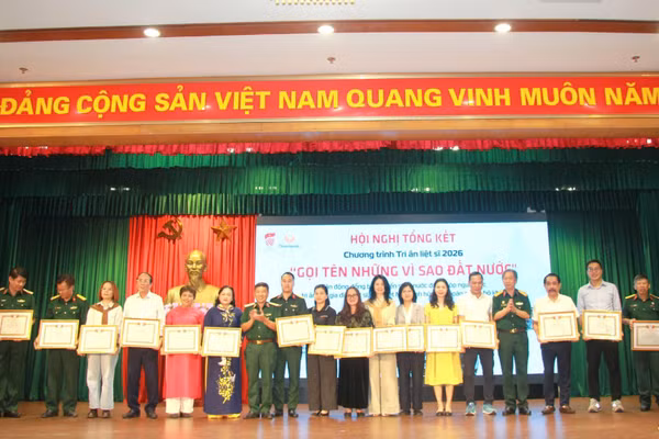 Hội nghị tổng kết Chiến dịch Tri ân liệt sĩ năm 2026. (Ảnh: VŨ MINH)