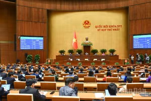 Quốc hội biểu quyết thông qua Nghị quyết về Chương trình giám sát của Quốc hội năm 2027. (Ảnh: DUY LINH) 