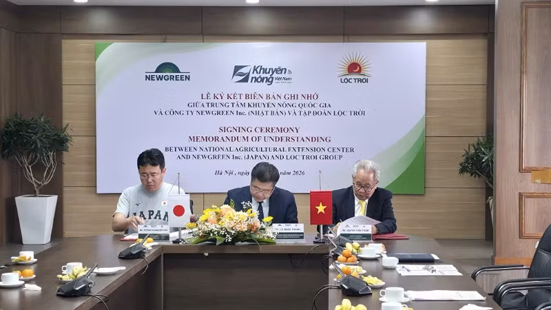 Các đơn vị thực hiện ký cam kết biên bản ghi nhớ.