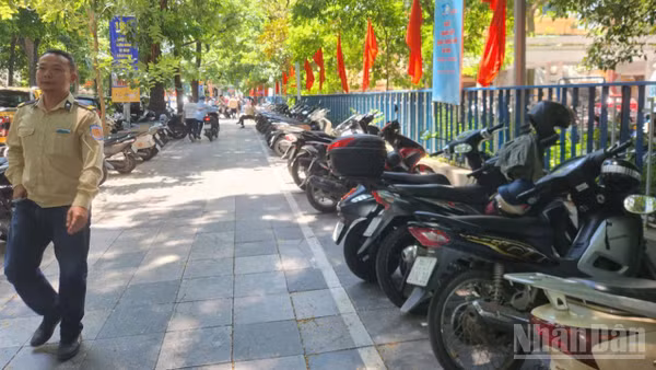 Điểm trông giữ xe miễn phí dịp Quốc khánh 2/9 tại Hà Nội.