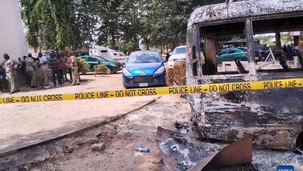 Hiện trường 1 vụ tấn công ở Nigeria. (Ảnh: Xinhua)