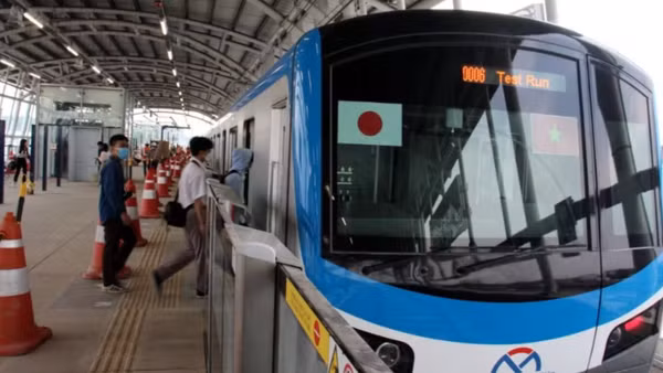 Xây dựng công trình cấp bách đối với Dự án kéo dài tuyến Metro Bến Thành - Suối Tiên đến Trung tâm hành chính thành phố Đồng Nai và Cảng hàng không quốc tế Long Thành. (Ảnh: Quý Hiền)