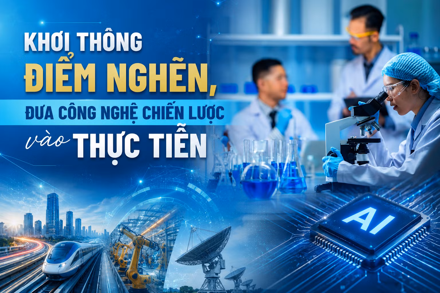 Khơi thông điểm nghẽn, đưa công nghệ chiến lược vào thực tiễn