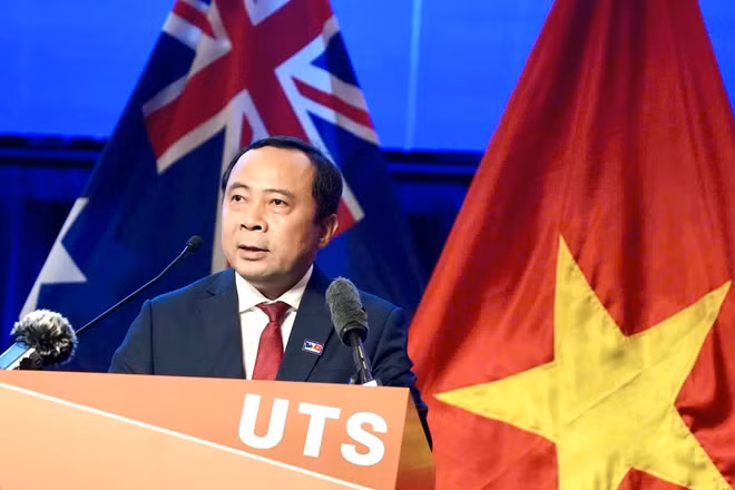 Bộ trưởng Khoa học và Công nghệ Vũ Hải Quân phát biểu. (Ảnh: Bộ Khoa học và Công nghệ cung cấp)
