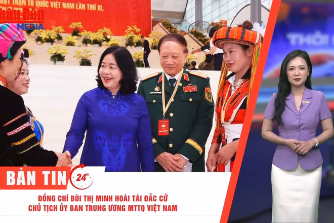 [Video] Thời sự 24h ngày 13/5: Đồng chí Bùi Thị Minh Hoài tái đắc cử Chủ tịch Ủy ban Trung ương MTTQ Việt Nam 