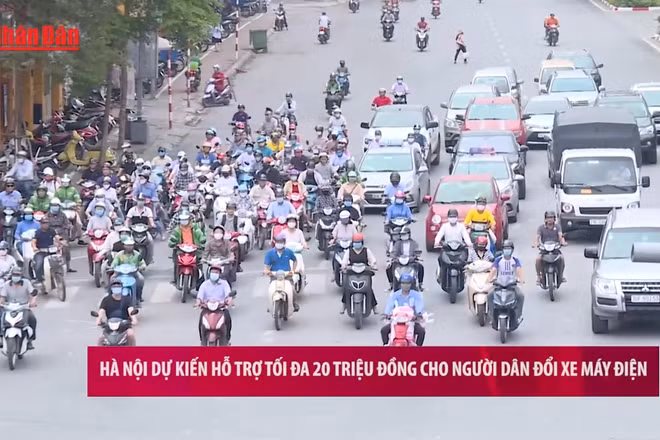 [Video] Hà Nội đề xuất hỗ trợ tối đa 20 triệu đồng khi chuyển đổi sang xe máy điện 
