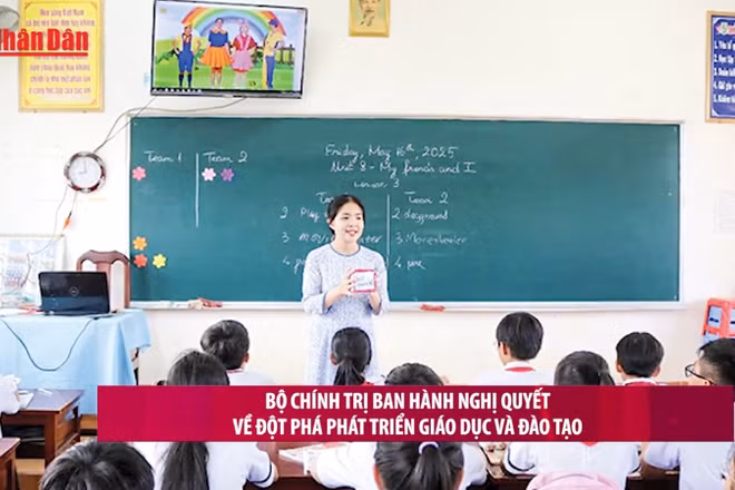 [Video] Bộ Chính trị ban hành Nghị quyết về đột phá phát triển giáo dục và đào tạo