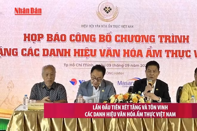 [Video] Lần đầu tiên xét tặng và tôn vinh các danh hiệu văn hóa ẩm thực Việt Nam