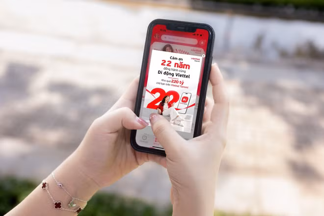 Thuê bao đăng ký các gói cước 5G trên Viettel Tammi được hoàn 22% giá trị cước, cùng ưu đãi tặng 22% giá trị nạp thẻ áp dụng duy nhất trong ngày 15/10. (Ảnh: Viettel)