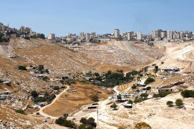Israel đang đẩy mạnh kế hoạch cho dự án khu định cư E1 gây tranh cãi ở Bờ Tây, công bố đấu thầu 1.234 nhà ở. (Ảnh: Tân Hoa Xã)