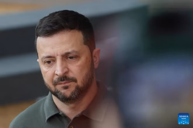 Tổng thống Ukraine Volodymyr Zelensky. (Ảnh: Tân Hoa Xã)