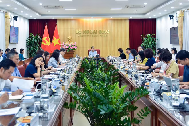 Cuộc họp tiếp tục khẳng định sự đồng thuận và quyết tâm của các cơ quan trong việc nâng cao hiệu quả thực thi các cam kết, thỏa thuận quốc tế. (Ảnh: Bộ Ngoại giao)