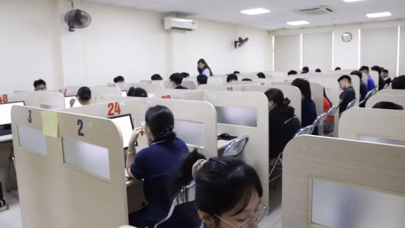 Thí sinh tham gia Đánh giá năng lực năm 2026. (Ảnh: VNU-IDT)