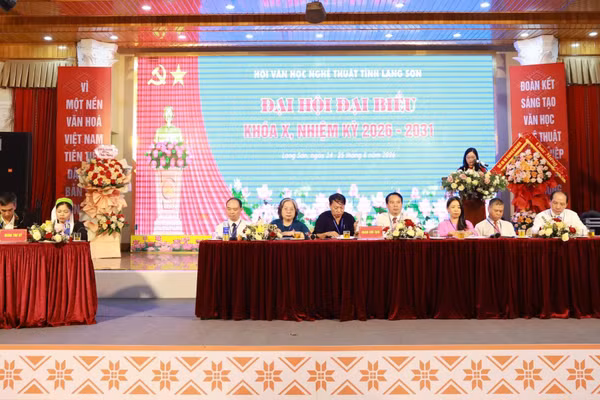Đại hội đại biểu Hội Văn học Nghệ thuật tỉnh khóa X, nhiệm kỳ 2026 – 2031. (Ảnh : TM)