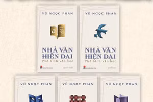 Bộ sách Nhà văn hiện đại của Vũ Ngọc Phan, do Nxb Kim Đồng ấn hành.