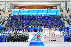 Đại hội Đoàn XIII xác lập mục tiêu, nhiệm vụ và giải pháp công tác Đoàn trong nhiệm kỳ mới, trong đó đặc biệt chú trọng nâng cao chất lượng nguồn nhân lực trẻ. Ảnh Thành Đạt