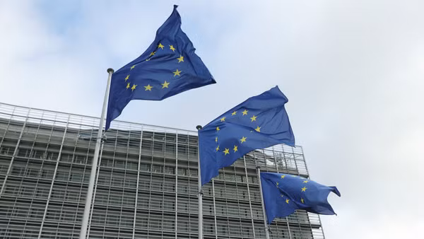 Trụ sở Ủy ban châu Âu (EC) ở Brussels, Bỉ. (Ảnh: THX/TTXVN)