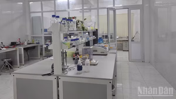 Bên trong Trung tâm Ứng dụng khoa học và công nghệ tỉnh Quảng Ngãi.