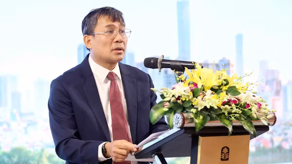 Thứ trưởng Thường trực Ngoại giao Nguyễn Minh Vũ phát biểu khai mạc. (Ảnh: An Đăng/TTXVN)