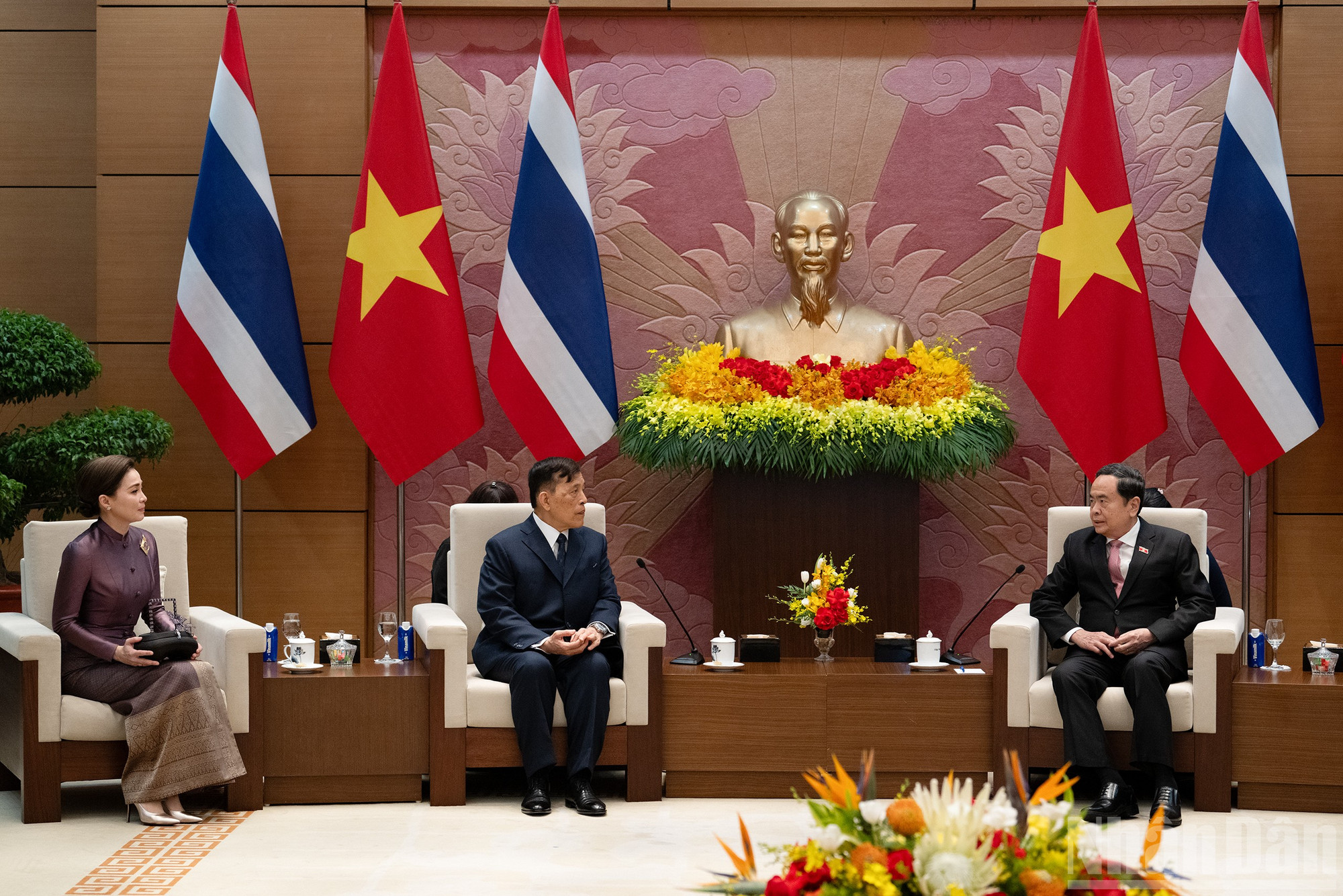 Chủ tịch Quốc hội Trần Thanh Mẫn hội kiến Nh&agrave; vua Vương quốc Th&aacute;i Lan Maha Vajiralongkorn Phra Vajiraklaochaoyuhua v&agrave; Ho&agrave;ng hậu Suthida Bajrasudhabimalalakshana.