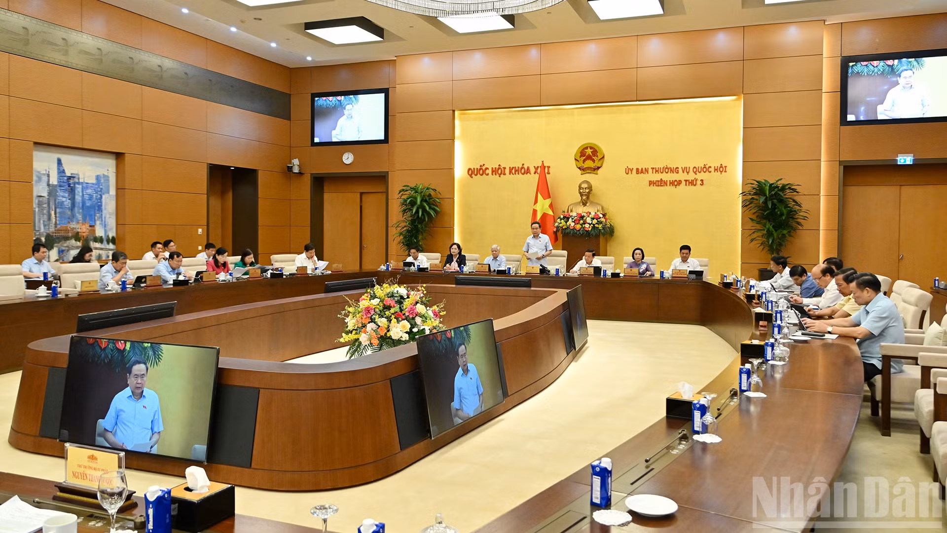 Quang cảnh Phiên họp thứ 3 của Ủy ban Thường vụ Quốc hội.