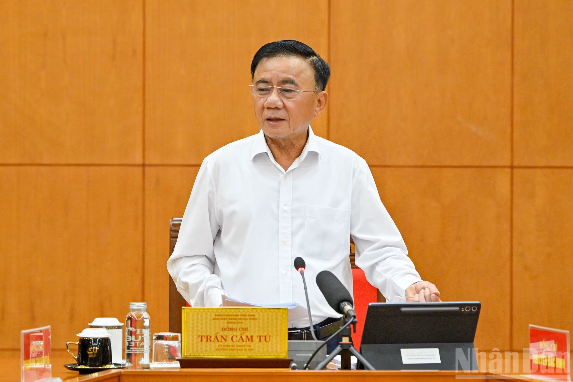 Gallery - [Ảnh] Thường trực Ban Bí thư Trần Cẩm Tú chủ trì sơ kết 1 năm thực hiện Nghị quyết số 72-NQ/TW - image 2