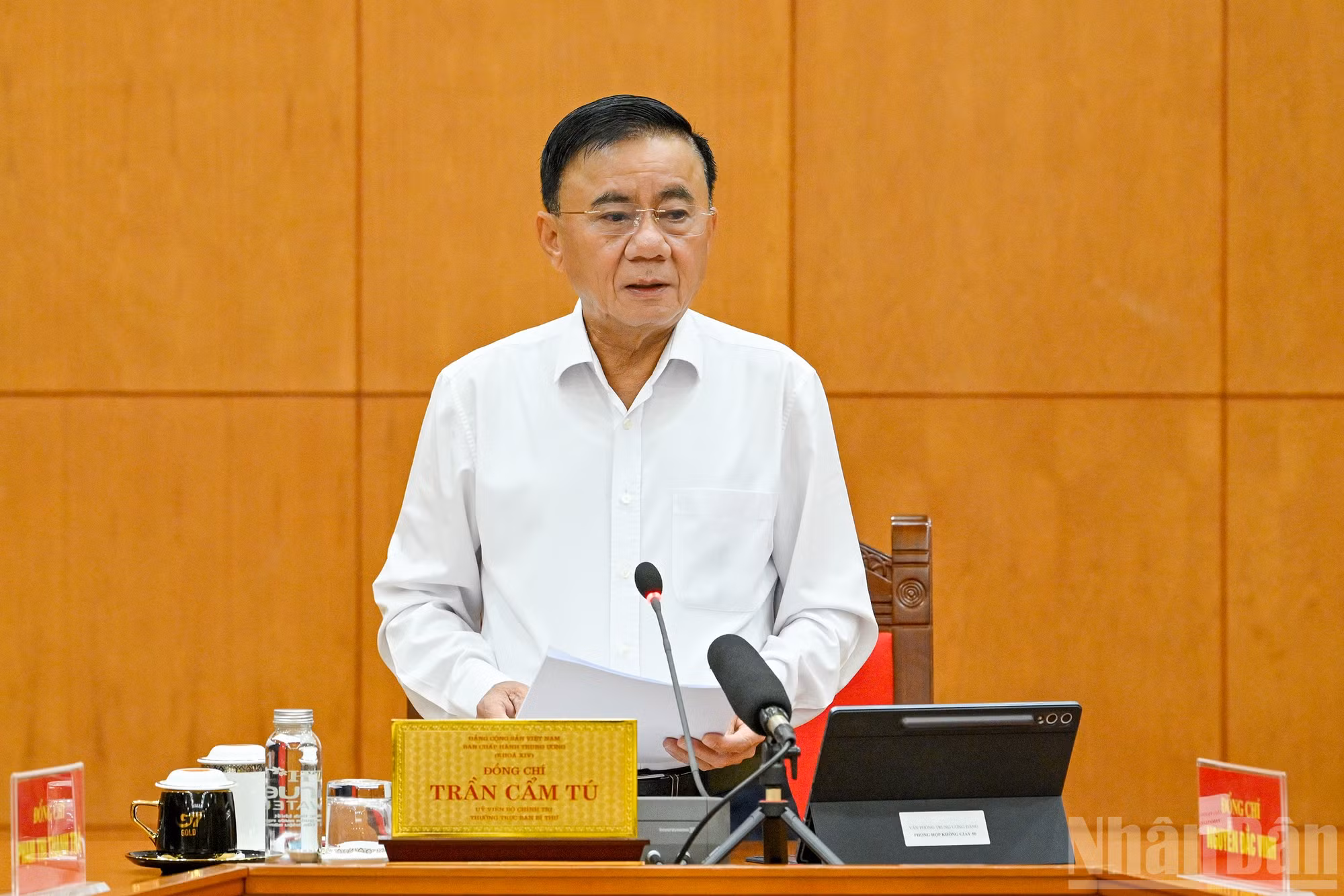 Gallery - [Ảnh] Thường trực Ban Bí thư Trần Cẩm Tú chủ trì sơ kết 1 năm thực hiện Nghị quyết số 72-NQ/TW - image 9
